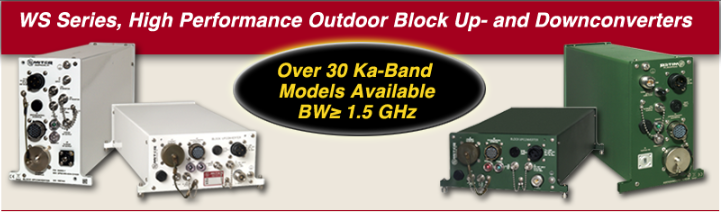WS Series High Performance Outdoor Block Upconverters and Downconverters